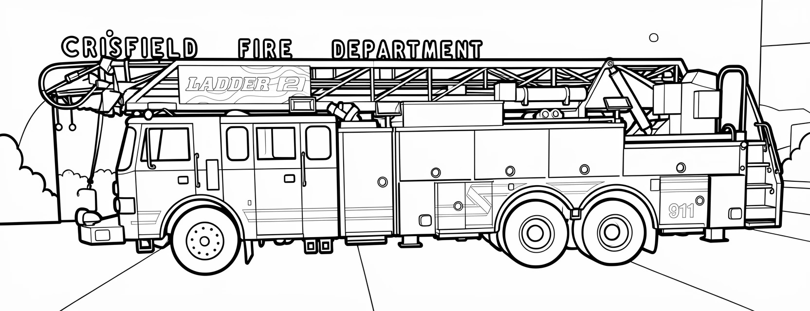 Ladder coloring page