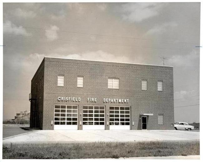 New Station 1961 just finished waiting for the Corner Stone to be set.