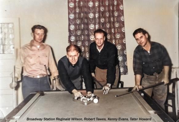 Friendly game of pool at Headquarter Station Broadway