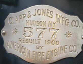 The Original brass plaque   mounted on completion of the 1900 rebuild