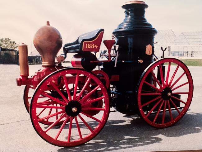 Our oldest piece of equipment Clapp & Jones Steamer just after restoration in the1980's